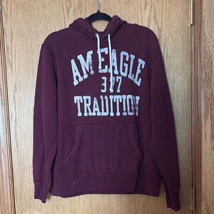 American Eagle Maroon Hoodie men’s large